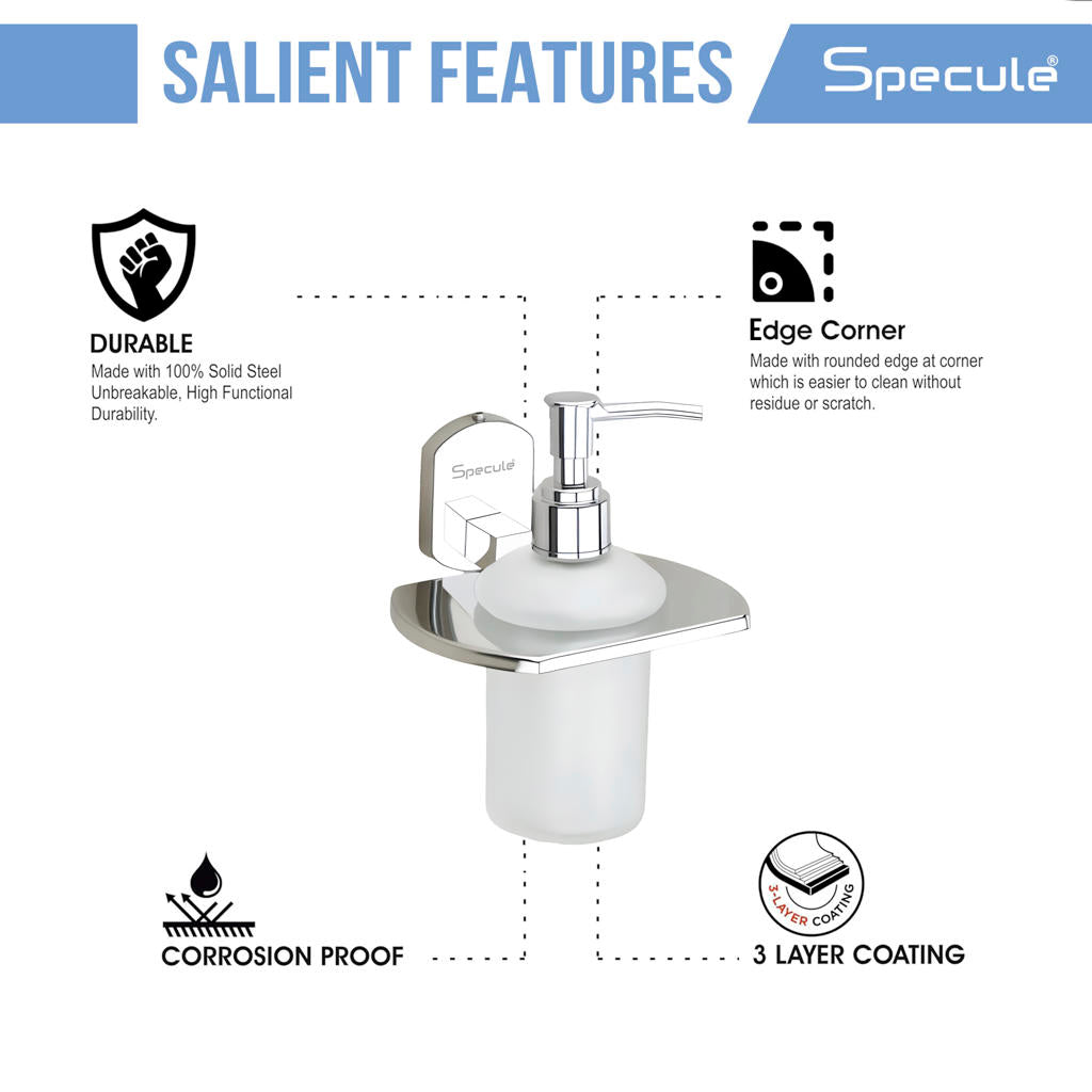 Creta Stainless Steel/Glass Soap Dispenser - by Specule