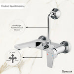 Load image into Gallery viewer, Nyra 2 in 1 Single Lever Wall Mixer Tap - by Specule

