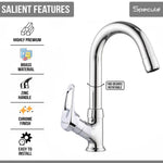 Load image into Gallery viewer, Opel Swan Neck with Round Swivel Spout Brass (12 inches)- by Specule
