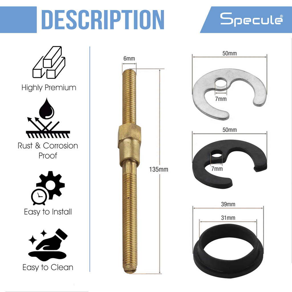 Single Hole Chand Tara Set (Pack of 2) - by Specule