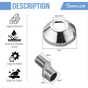 Brass Wall Mixer Legs with Flange - by Specule