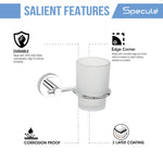 Load image into Gallery viewer, Aqua Stainless Steel and Glass Tumbler Holder – by Specule
