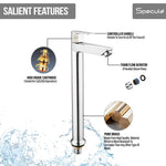 Load image into Gallery viewer, Nyra Tall Body Brass Wash Basin 12 Inches Pillar Tap – by Specule
