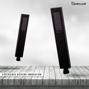 Breezo Single Flow Stainless Steel 304 Grade Hand Shower (Black)