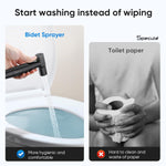 Load image into Gallery viewer, Zento Black Matt Health Faucet with Dual Flow and 2 Meter Spiral 304-Grade SS Hose &amp; Hook (Copy)
