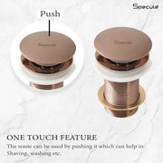 RoseGold Pop-up Waste Coupling (5 Inches) - by Specule
