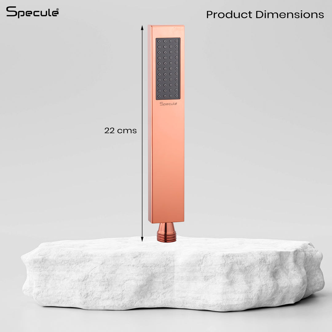 Breezo Single Flow Stainless Steel 304 Grade Hand Shower (RoseGold)