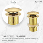 Load image into Gallery viewer, Gold Pop-up Waste Coupling (3 Inches) - by Specule
