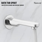Load image into Gallery viewer, Ornamix Brass Chrome Plain Bath Tub Spout - by Specule
