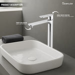 Load image into Gallery viewer, Nyra Tall Body Wash Basin 12 Inches Pillar Tap (Chrome) – by Specule

