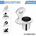 Load image into Gallery viewer, Moon Stainless Steel Tumbler Holder – by Specule
