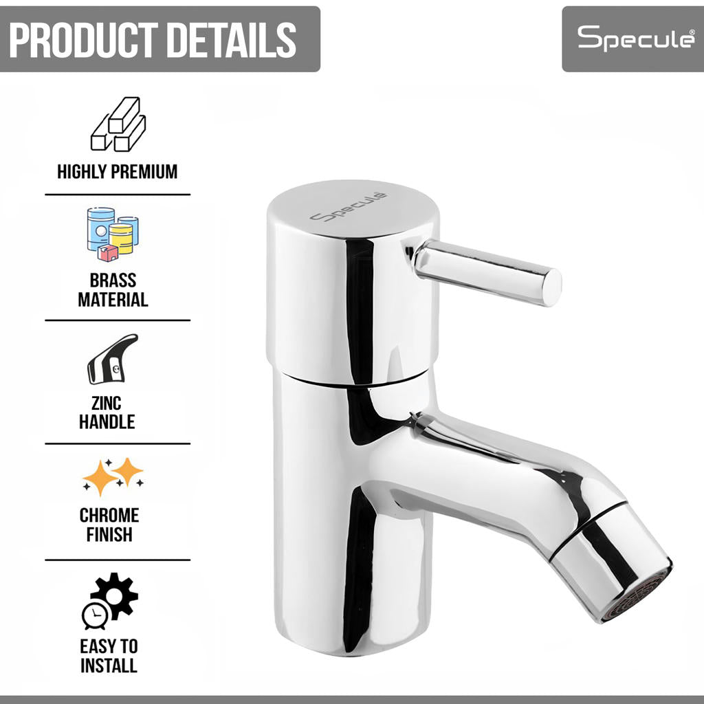 Flora Wash Basin Pillar Tap (3/4 Inches Cartridge) – by Specule