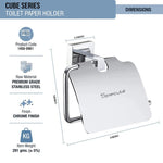 Load image into Gallery viewer, Square Stainless Steel Toilet Paper Holder - by Specule
