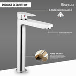 Load image into Gallery viewer, Nyra Single Lever Deck-mount Tall Body Wash Basin Single Lever Mixer Tap - by Specule
