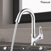Opel Swan Neck with Round Swivel Spout Brass (12 inches)- by Specule