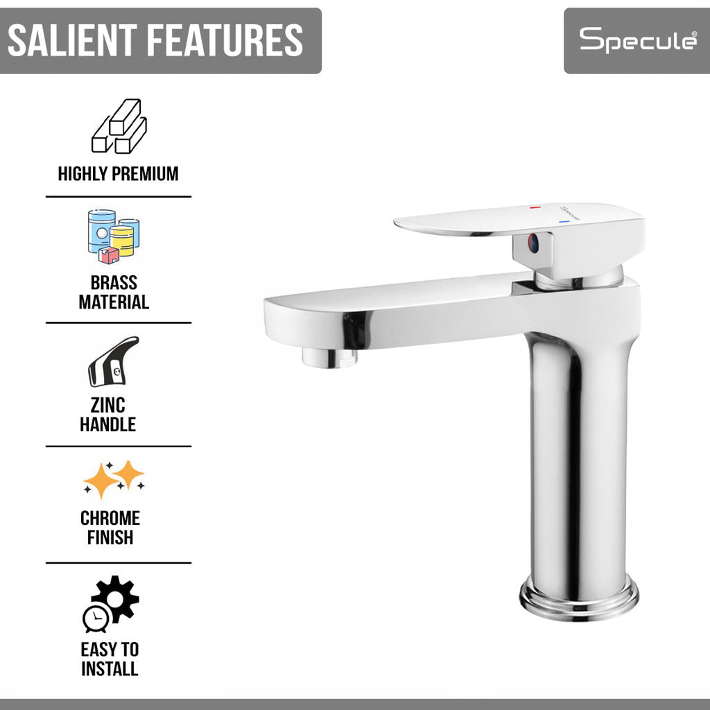 Alive Single Lever Deck-mount Wash Basin Mixer Tap - by Specule