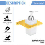 Load image into Gallery viewer, Stellar Stainless Steel/Glass Soap Dispenser (Gold)- by Specule

