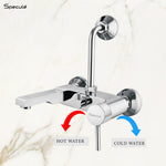 Load image into Gallery viewer, Flora 2 in 1 Single Lever Wall Mixer Tap - by Specule
