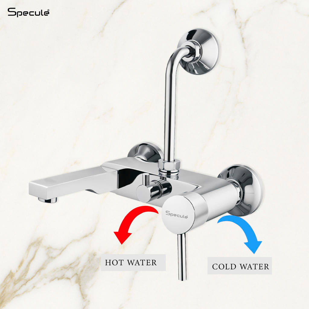 Flora 2 in 1 Single Lever Wall Mixer Tap - by Specule