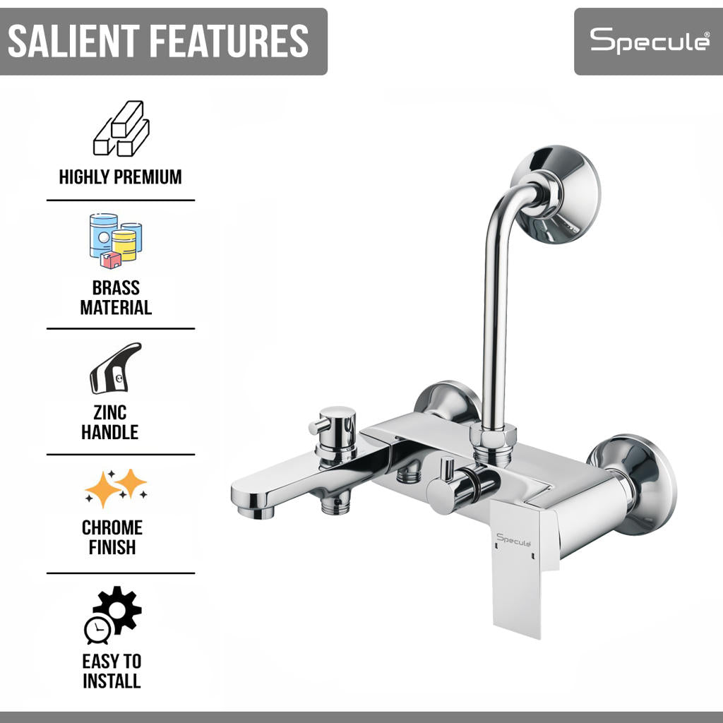 Cubix 3 in 1 Single Lever Wall Mixer Tap - by Specule
