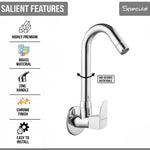 Load image into Gallery viewer, Alive Sink cock Round Swivel Spout Brass (12 inches)- by Specule
