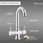 Load image into Gallery viewer, Flora 3/4 Inches Cartridge Center Hole Wash Basin Mixer Tap with Swivel Spout -by Specule
