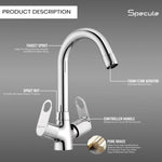 Load image into Gallery viewer, Ornamix Center Hole Wash Basin Mixer Tap with Swivel Spout - by Specule
