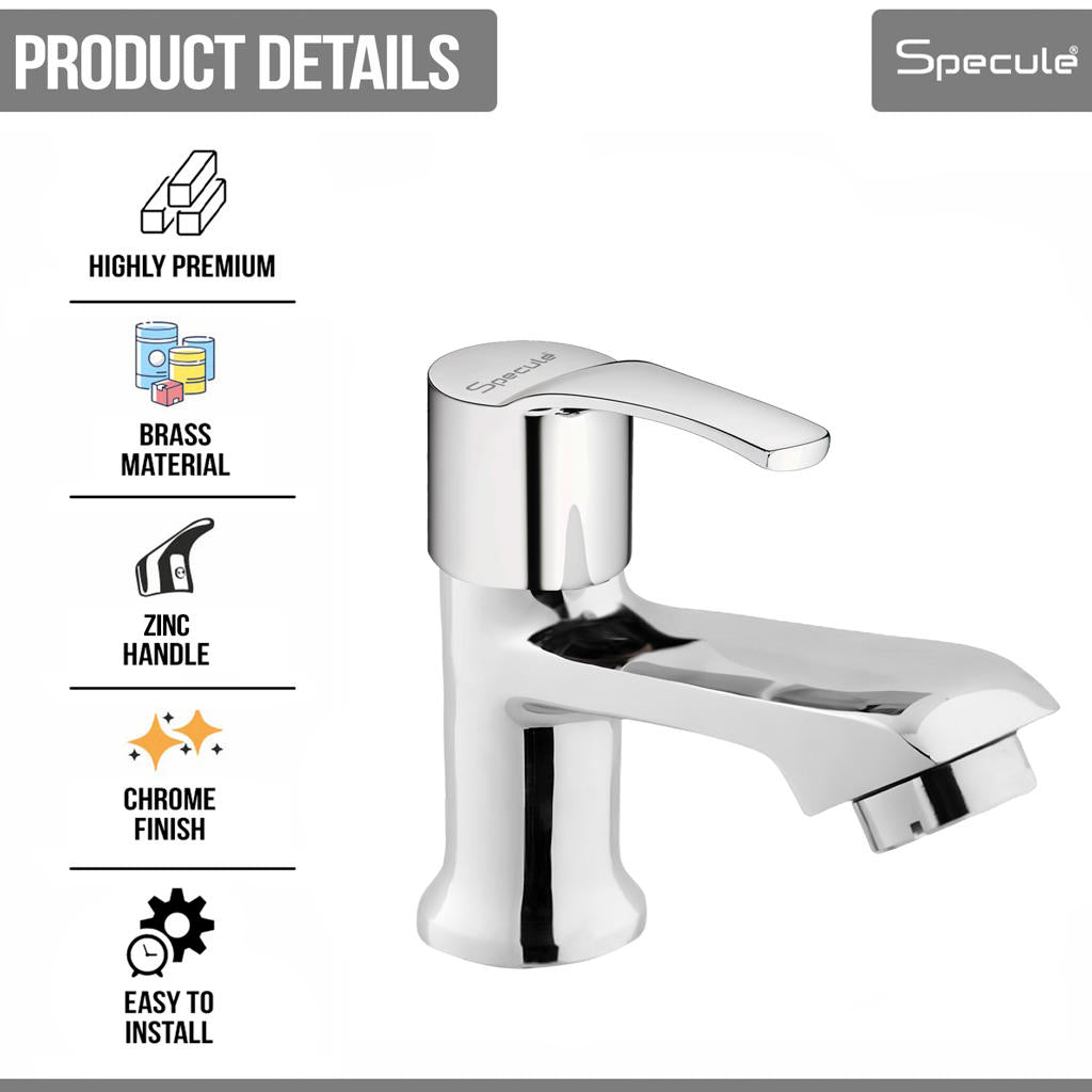 Topaz Wash Basin Pillar Tap – by Specule