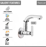Load image into Gallery viewer, Angel Sink cock Round Swivel Spout Brass - by Specule
