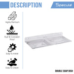 Load image into Gallery viewer, Square Stainless Steel Double Soap Dish - by Specule
