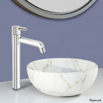 Load image into Gallery viewer, Flora Tall Body Brass Wash Basin 12 Inches Pillar Tap – by Specule
