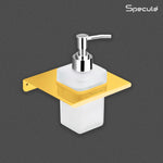 Load image into Gallery viewer, Stellar Stainless Steel/Glass Soap Dispenser (Gold)- by Specule
