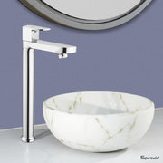 Alive Tall Body Brass Wash Basin 12 Inches Pillar Tap – by Specule Specule