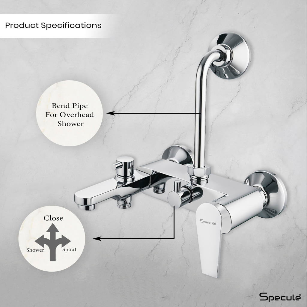 Nyra 3 in 1 Single Lever Wall Mixer Tap - by Specule