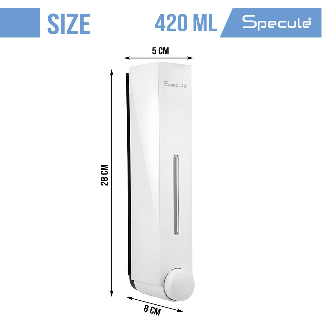 Sleek ABS Liquid Soap Dispenser (White) - by Specule