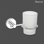 Load image into Gallery viewer, Aqua Stainless Steel and Glass Tumbler Holder – by Specule
