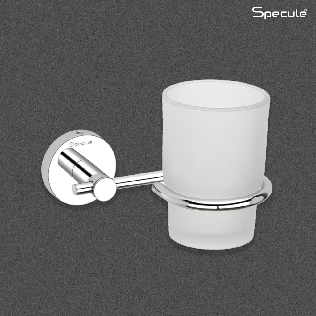 Aqua Stainless Steel and Glass Tumbler Holder – by Specule
