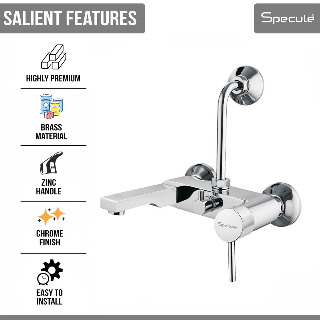 Flora 2 in 1 Single Lever Wall Mixer Tap - by Specule