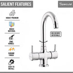 Load image into Gallery viewer, Flora 3/4 Inches Cartridge Center Hole Wash Basin Mixer Tap with Swivel Spout -by Specule

