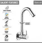 Load image into Gallery viewer, Flora 3/4 Inches Cartridge Sink cock Round Swivel Spout Brass (12 inches)- by Specule
