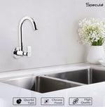Load image into Gallery viewer, Lyric Sink cock Round Swivel Spout Brass (12 inches)- by Specule
