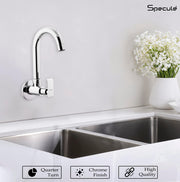 Lyric Sink cock Round Swivel Spout Brass (12 inches)- by Specule