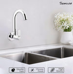 Load image into Gallery viewer, Nyra Sink cock Round Swivel Spout Brass (12 inches)- by Specule
