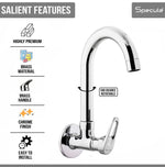 Load image into Gallery viewer, Opel Sink cock Round Swivel Spout Brass (12 inches)- by Specule
