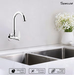 Load image into Gallery viewer, Spectra Sink cock Round Swivel Spout Brass (12 inches)- by Specule
