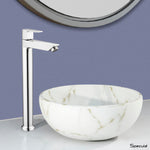 Load image into Gallery viewer, Nyra Tall Body Brass Wash Basin 12 Inches Pillar Tap – by Specule
