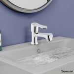 Load image into Gallery viewer, Chocolate Wash Basin Pillar Tap – by Specule
