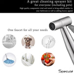 Load image into Gallery viewer, Zento Matt Health Faucet with Dual Flow and 2 Meter Spiral 304-Grade SS Hose &amp; Hook
