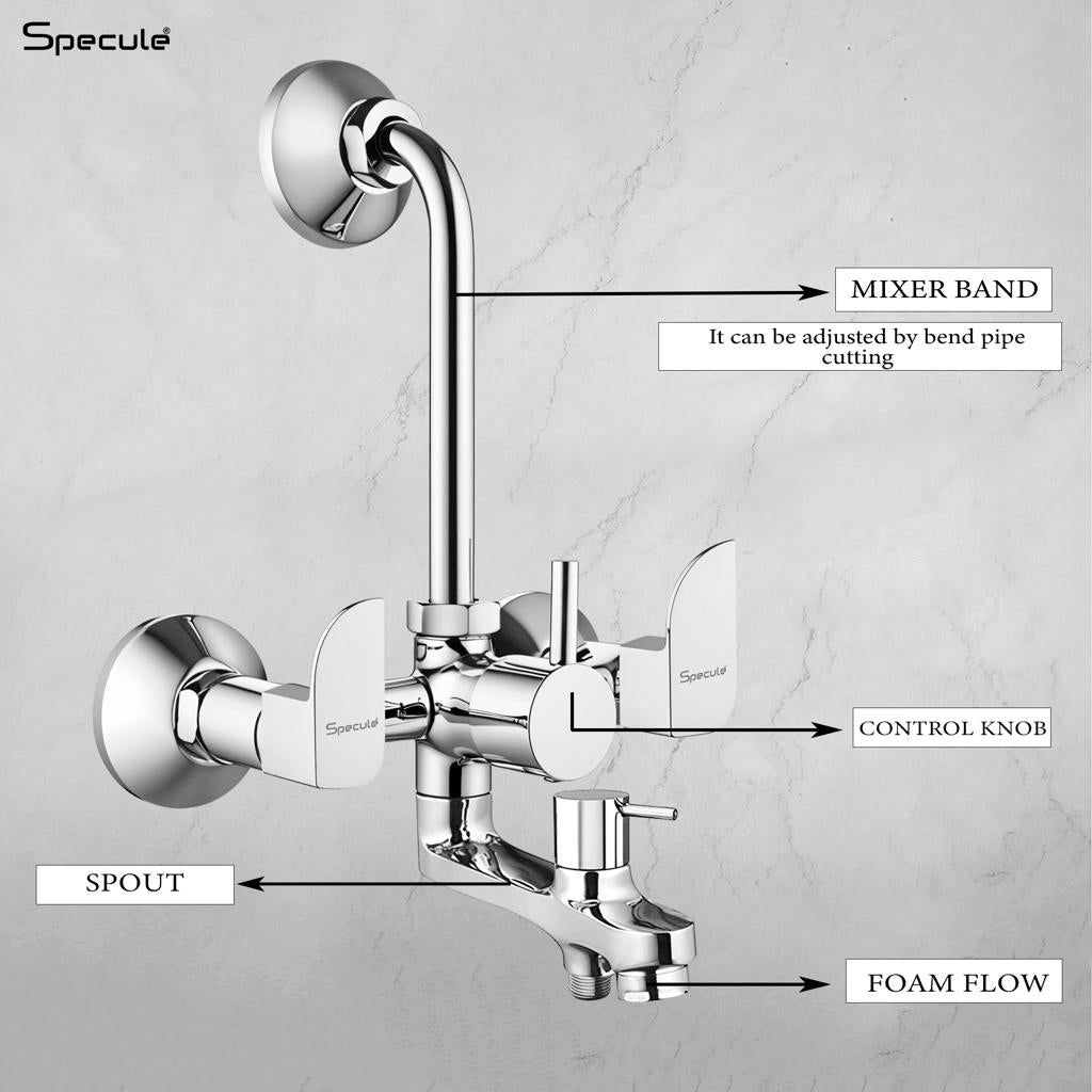 Alive 3-in-1 Wall Mixer Tap – by Specule