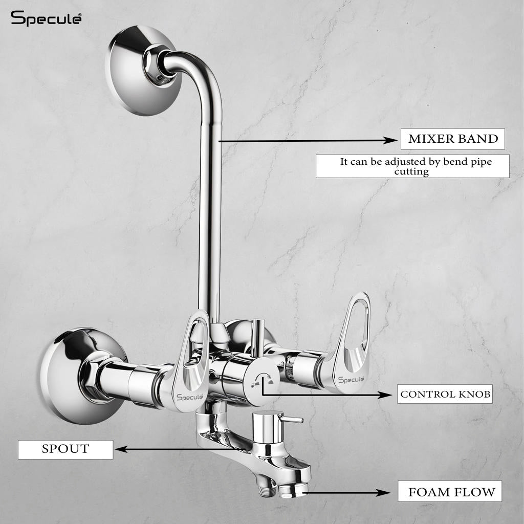 Opel 3-in-1 Wall Mixer Tap – by Specule